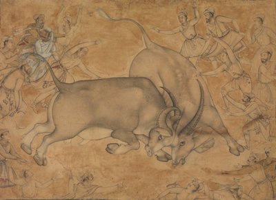 Buffaloes in Combat, 1500-luvun loppu. tekijältä Miskin.
