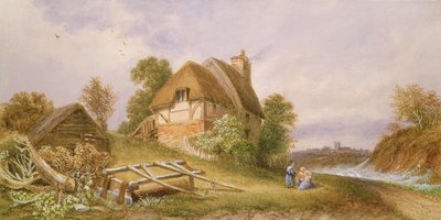 Lähellä Christchurchia, Hampshire, 1874 tekijältä Miss Lorimer