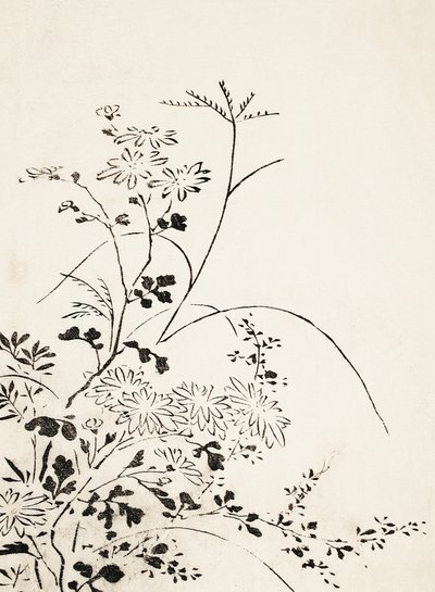 Syksyn kukat ja ruohot (1762) tekijältä Miyazaki Yuzen