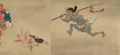 Kopio sadan demonin yöparaatista Shinjuan-kokoelmasta, 1700-luku. tekijältä Mochizuki Gyokusen