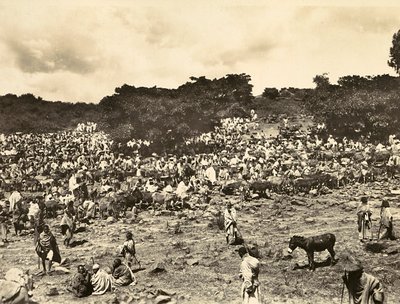 Imperiumin rakentaminen fasistisella aikakaudella: Abessinian markkinat, 09.5.1936 (m/v kuva) tekijältä Modestino Baldinetti