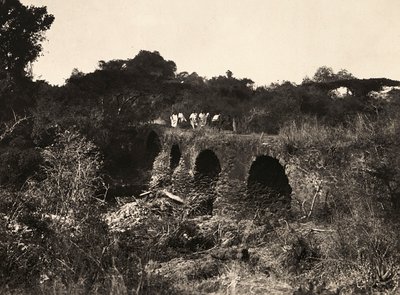 Imperiumin rakentaminen fasistisella aikakaudella: portugalilainen silta, 9.5.1936 (b/w kuva) tekijältä Modestino Baldinetti