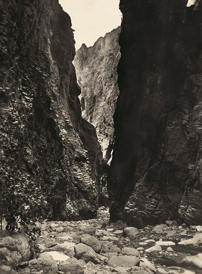Imperiumin rakentaminen fasismin aikana: Endelin rotko, 09/05/1936 (s/w-kuva) tekijältä Modestino Baldinetti