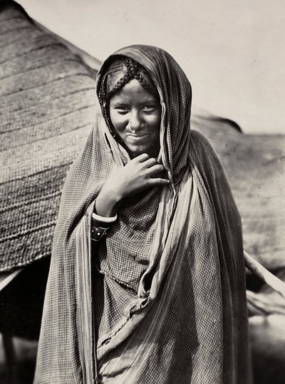 Imperiumin rakentaminen fasistisella aikakaudella: nainen Habab-heimosta, 09.05.1936 (b/w kuva) tekijältä Modestino Baldinetti