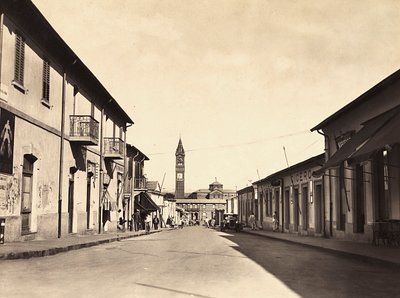 Imperiumin rakentaminen fasistisella aikakaudella: katu Asmarassa, 9.5.1936 (mv/w kuva) tekijältä Modestino Baldinetti