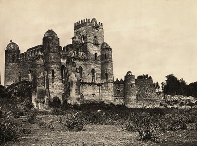 Imperiumin rakentaminen fasistisella aikakaudella: Kuningas Fasiladasin linna Gondarissa, Etiopiassa, 9.5.1936 (m/v kuva) tekijältä Modestino Baldinetti