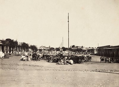 "Imperiumin rakentaminen" fasistisella aikakaudella: Asmaran muinainen tori, 9.5.1936 (m/v kuva) tekijältä Modestino Baldinetti