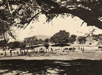 Imperiumin rakentaminen fasistisella aikakaudella: kaivoja alatasangolla, 9.5.1936 (mv. kuva) tekijältä Modestino Baldinetti