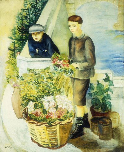 Kukkamyyjät; Marchands de Fleurs tekijältä Moise Kisling