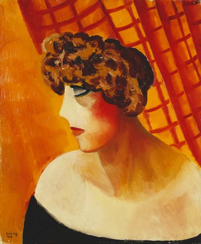 Profiili sinisillä silmillä; Profil aux Yeux Bleus tekijältä Moise Kisling
