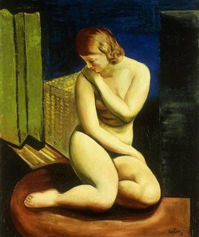Istuva alaston nainen; Femme Nue Assise tekijältä Moise Kisling