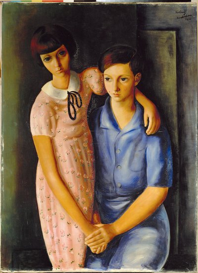 Jacques Tasin lapset (öljy kankaalle) tekijältä Moise Kisling