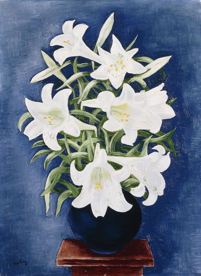 Liljojen maljakko; Vase de Lys tekijältä Moise Kisling