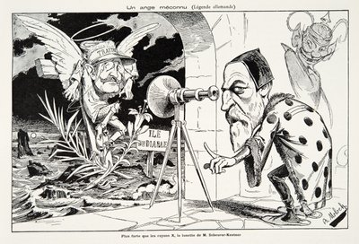 Tuntematon enkeli (saksalainen legenda), julkaisusta History of the Third Republic, Voi. I, Poliittinen historia, julkaisu 1933 (litho) tekijältä Moloch