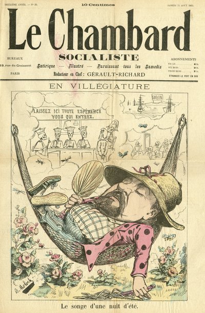 Kuvitus Molochista (1849-1909) Le Chambard Socialisten kanteen tekijältä Moloch