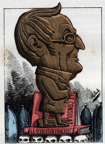 Ranskan tasavallan presidentin Adolphe Thiersin (1797-1877) muotokuva tekijältä Moloch