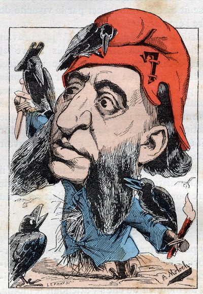 Ranskalaisen poliitikon Jules Ferryn (1832-1893) muotokuva tekijältä Moloch
