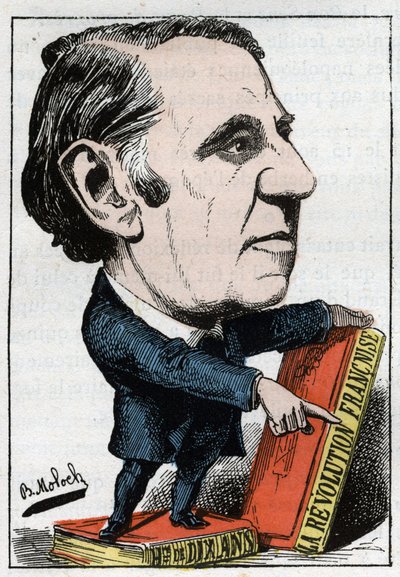 Muotokuva Louis Blancista (1811 - 1882), ranskalaisesta poliitikosta ja historioitsijasta tekijältä Moloch