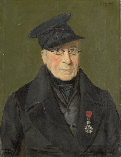 Pieter Janson (1765-1851). Taidemaalari ja etsaaja, Cussiersin majuri poissa käytöstä tekijältä Monogrammist HK (Nederland)