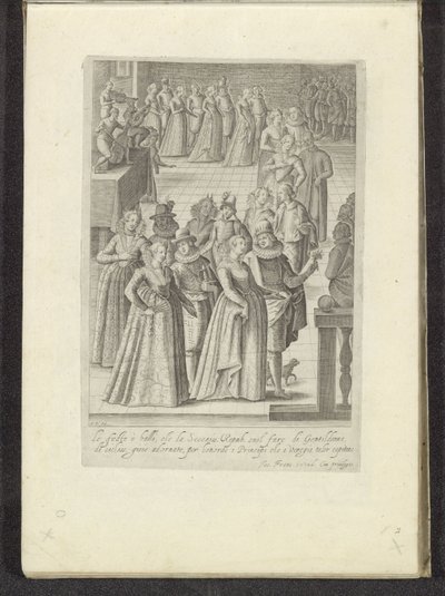 Venetiaans bal Scenes uit het Venetiaanse leven (sarjan nimi) Habiti d