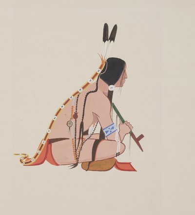 Cheyenne, n. 1934 (akvarelli) tekijältä Monroe Tsatoke