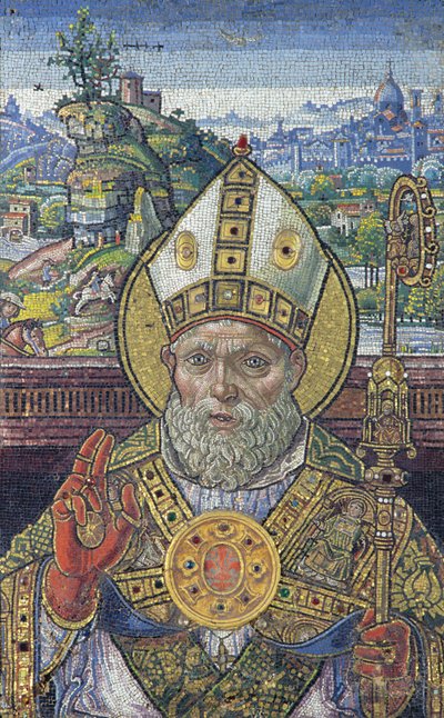 Pyhän Zenobiuksen pää, 1505 (mosaiikki) tekijältä Monte di Giovanni del Fora
