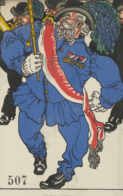 Fahnenweihen värien pyhitys, 1911. tekijältä Moritz Jung