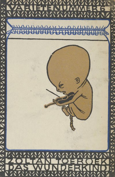 Vaudeville Act 6: Zoltan Toeroek, Child Prodigy Lajike numero 6: Zoltan Toeroek, Das Wünd..., 1907. tekijältä Moritz Jung