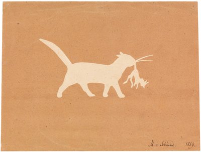 The Sacred PagCat pikkupaholainen, 1859. e Esitetty Journal of Sentimental Travels in the Southern Provinces ..., 1821. tekijältä Moritz Ludwig von Schwind