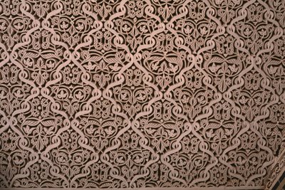 Thamiel glaouin kasbah, stukko, yksityiskohta (keraaminen) tekijältä Moroccan School