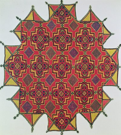 Tekstiili geometrisella kuviolla (käsityö) tekijältä Moroccan School