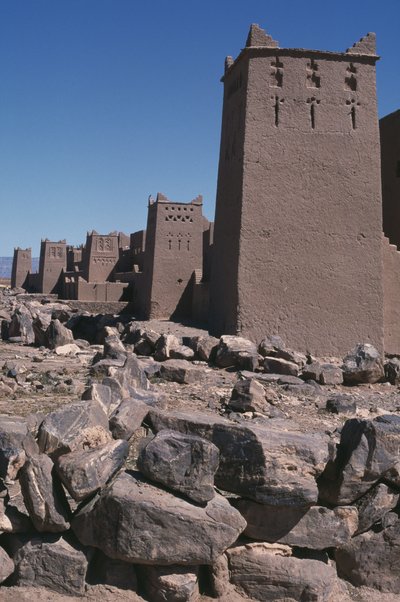 Näkymä ksarille, Draan laaksoon tekijältä Moroccan School