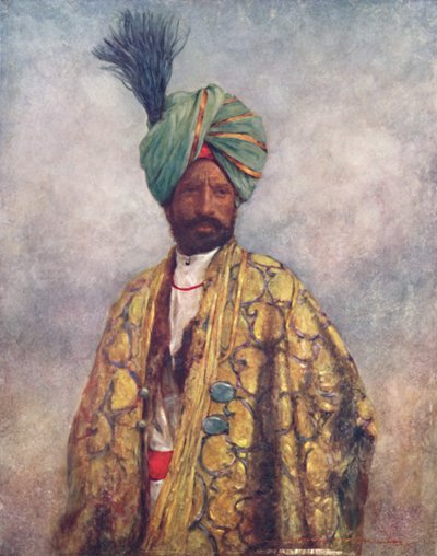 "Kashmirilainen sotilas", 1903 tekijältä Mortimer L Menpes