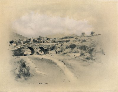 "Meksikolainen kylä", 1903 tekijältä Mortimer L Menpes