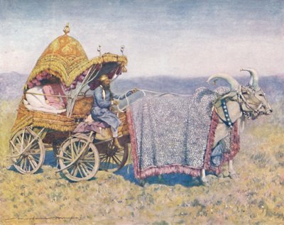 "Native Bullock-kärry Bikanirista", 1903. tekijältä Mortimer L Menpes