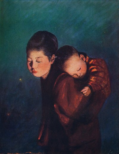 "Taakan kantaminen", c1887, 1901 tekijältä Mortimer L Menpes