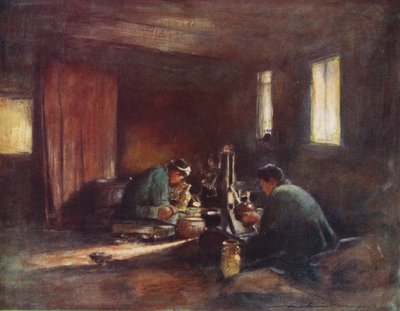 "Pronssityöläiset", c1887, 1901 tekijältä Mortimer L Menpes