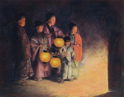 "Lyhdyn valossa", c1887, 1901 tekijältä Mortimer L Menpes