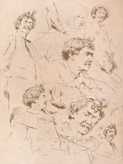 "Muotokuvatutkimukset", c1880, 1904 tekijältä Mortimer L Menpes