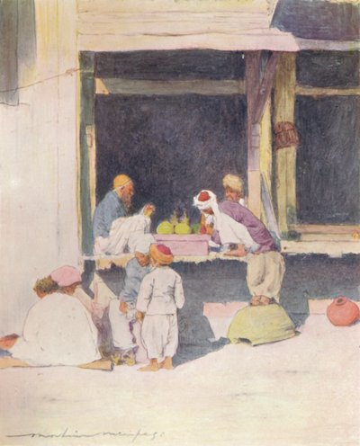 Peshawurin basaari, 1905 tekijältä Mortimer Ludington Menpes