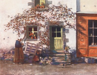 Mökki Rochefort-en-Terressä (värilitro) tekijältä Mortimer Ludington Menpes