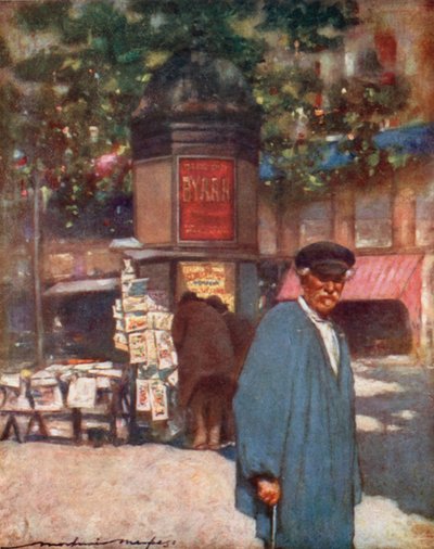 Kioski Boulevardilla tekijältä Mortimer Ludington Menpes