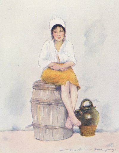 Pieni vesikärry (värilitografia) tekijältä Mortimer Ludington Menpes