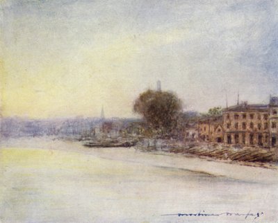 Hammersmith Bridgen takana tekijältä Mortimer Ludington Menpes