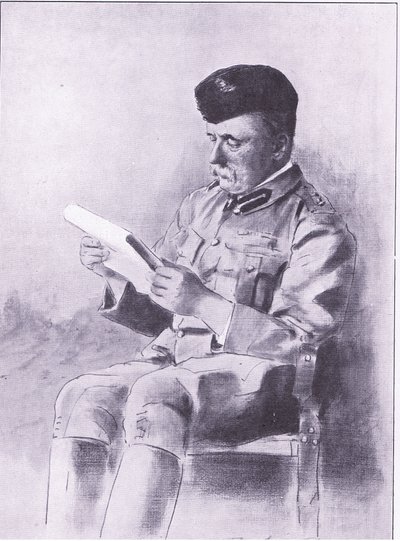 Eversti French, kuva Pretorian jälkeen: Sissisota, 1902 tekijältä Mortimer Ludington Menpes