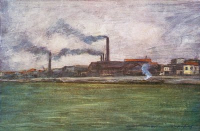 Tehtaan savupiiput tekijältä Mortimer Ludington Menpes
