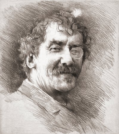 James McNeill Whistler, muotokuva. tekijältä Mortimer Ludington Menpes