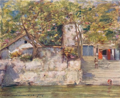 Joen portailla Agrassa, 1905 tekijältä Mortimer Ludington Menpes