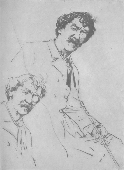 Muotokuvatutkimukset, c1880, 1904 tekijältä Mortimer Ludington Menpes