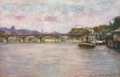 Pont des Arts (myöhäinen iltapäivä) tekijältä Mortimer Ludington Menpes